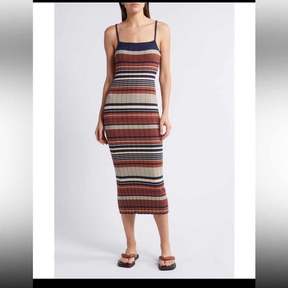 NWT Treasure and Bond Striped Multicolor Knit Dress